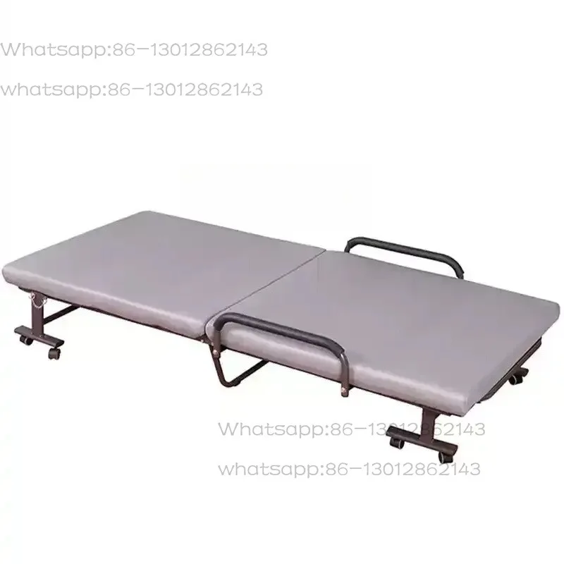 Electric Manual Folding Bed Small Unit Single Nap Hospital Accompanying Bed Portable Camp Bed