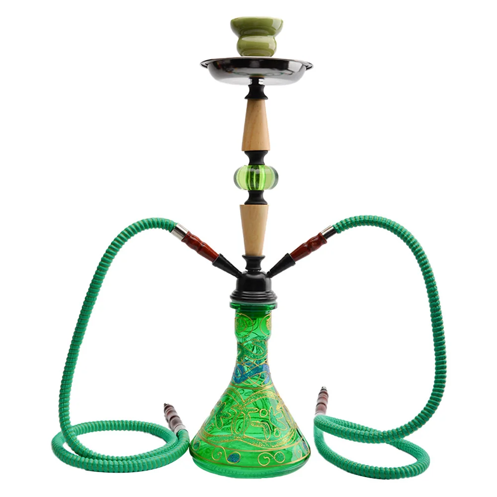

Medium size double tube hookah set of hookah accessories
