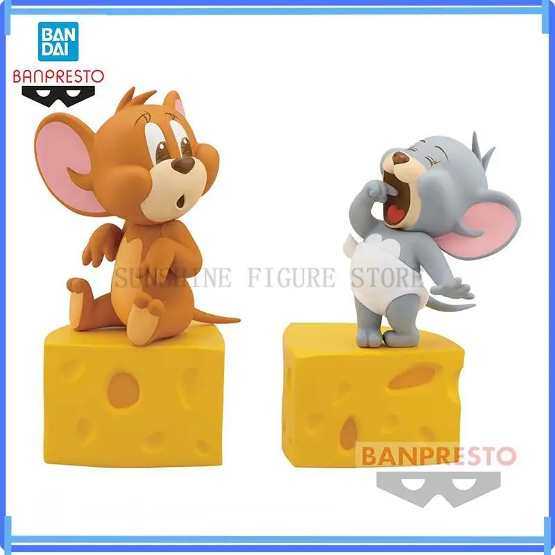 Original In Stock Banpresto Tom and Jerry Anime Figure Jerry Tuffy Action Figure Model Boxed Toys Collectibles Kids Gift Genuine