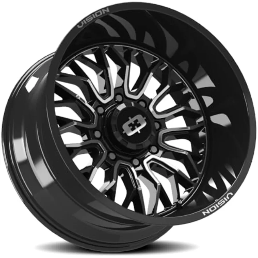 402 RIOT Custom Wheel - 18x9 12 Offset 8x165.1 Bolt Pattern 125.2mm Hub - Gloss Black with Machined Face Rim