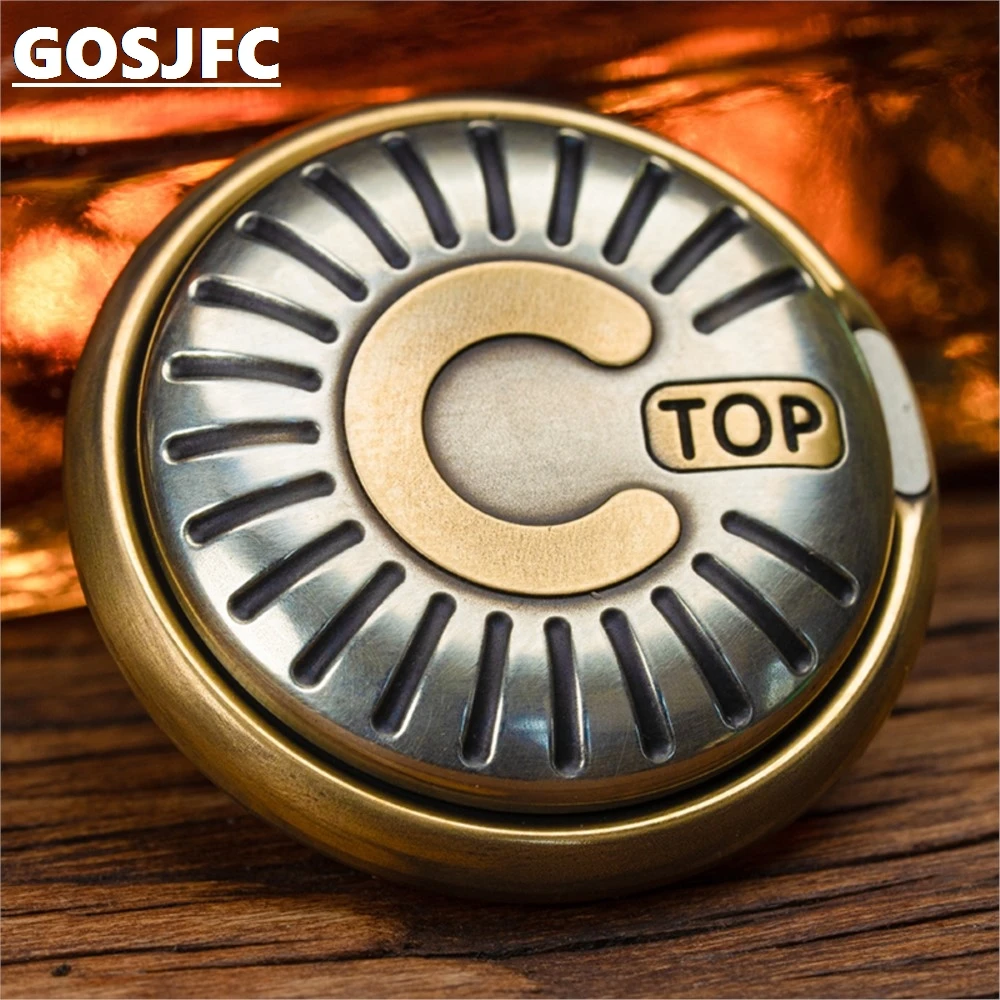 DZ TOP C Push Slider Fingertip Gyro Cool Stress Relief EDC Metal Toys Hand Spinner