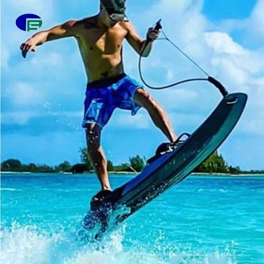 Water sport jet motorized gas surfboard 50KM/h jet surfboard with fin