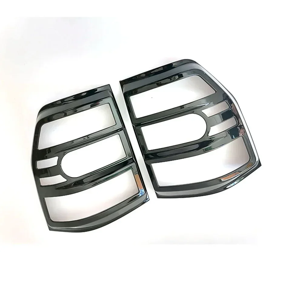 2pcs Bright Black Rear Lamp Light Cover Fit For Mitsubishi PAJERO V93/V97 2007-2019 2020 2021 2022 Taillight Frame