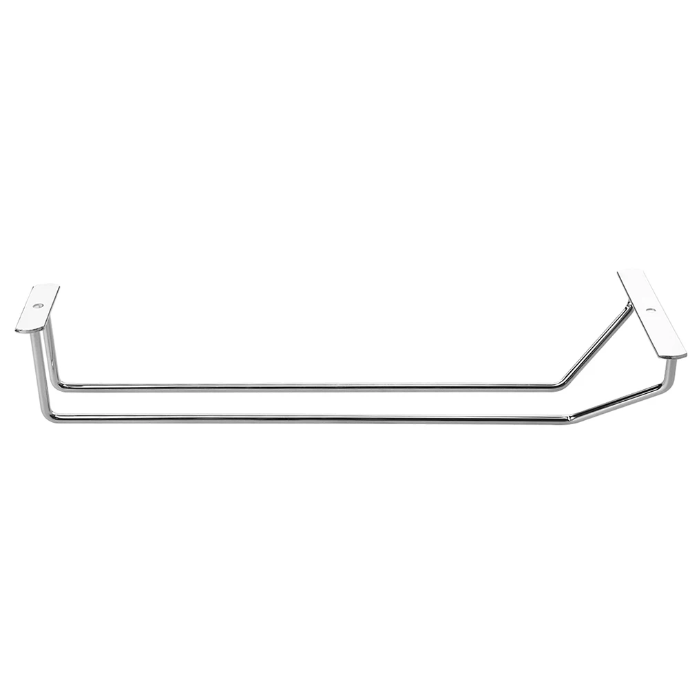 

2Pcs Stainless Steel Wine Glass Holder Chrome Plated Rack for Home Bar Restaurant Club Goblet Cup Stand Wine Cup Rack