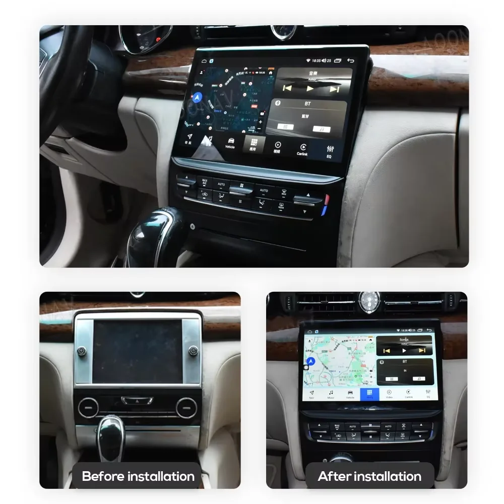 

2K 2000*1200 Android 14 автомобильный мультимедийный плеер GPS-навигация авторадио Wi-Fi Carplay carRadio для Maserati Quattroporte 2013-2017
