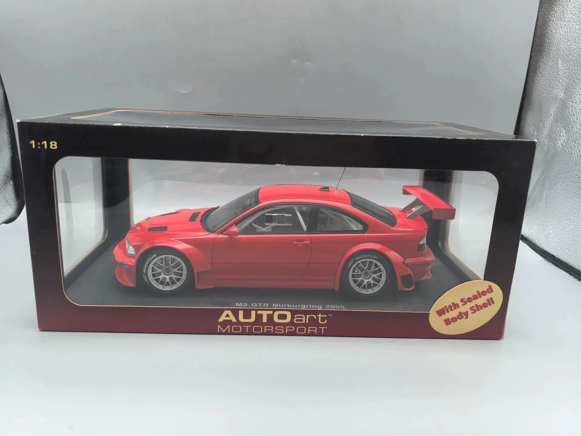 Autoart 1:18 E46 M3 GTR Nurburgring 2005 Plain Body Version Simulation All Open Alloy Metal Static Car Model Toy Gift