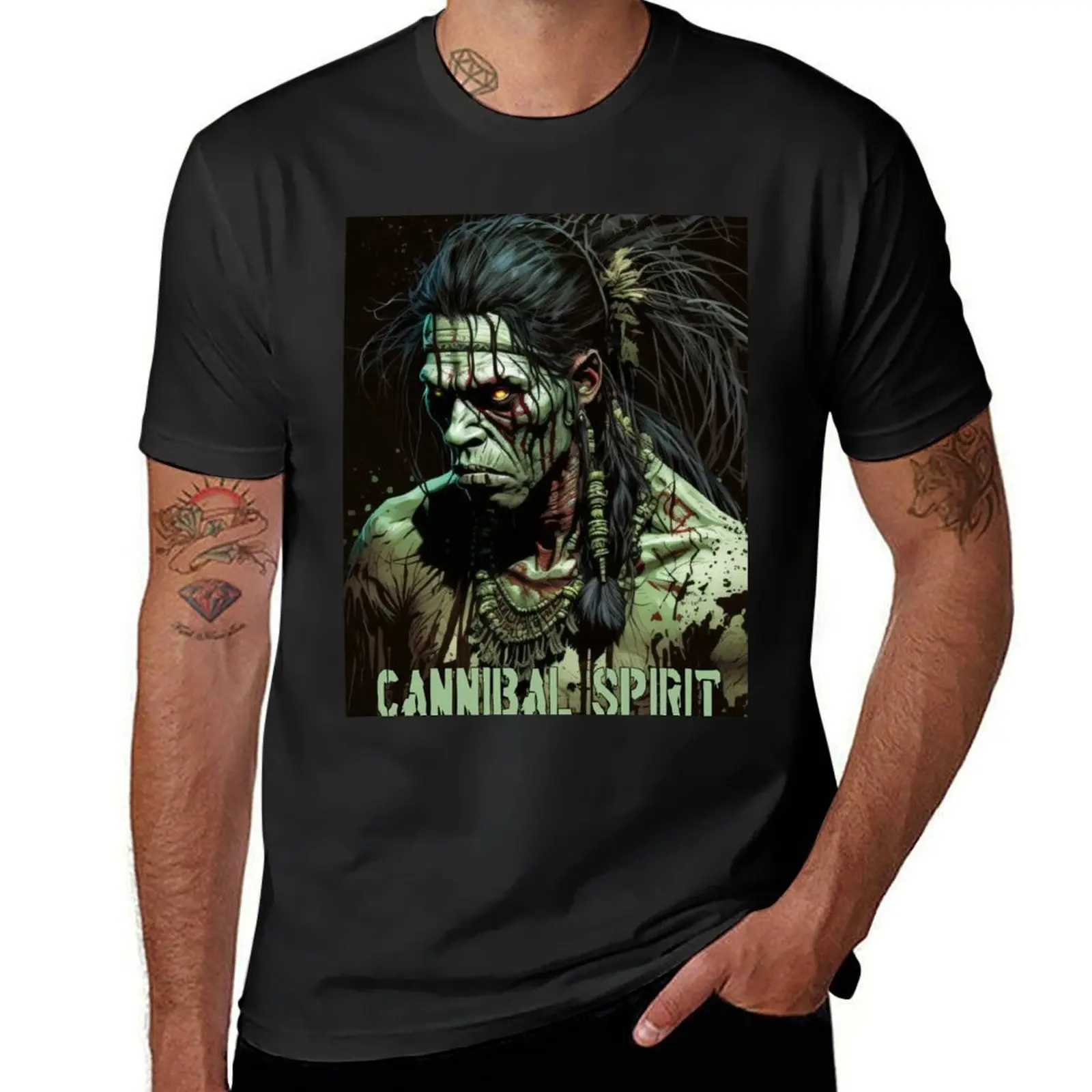 Cannibal Spirit (v5) T-Shirt summer clothes korean fashion mens champion t shirts