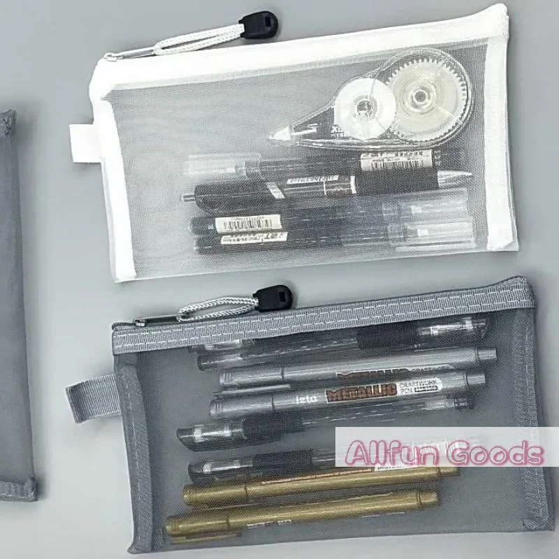 Ideal Stationery & Office Supply - [TG835] Kantong Pensil Berjaring Dengan Desain