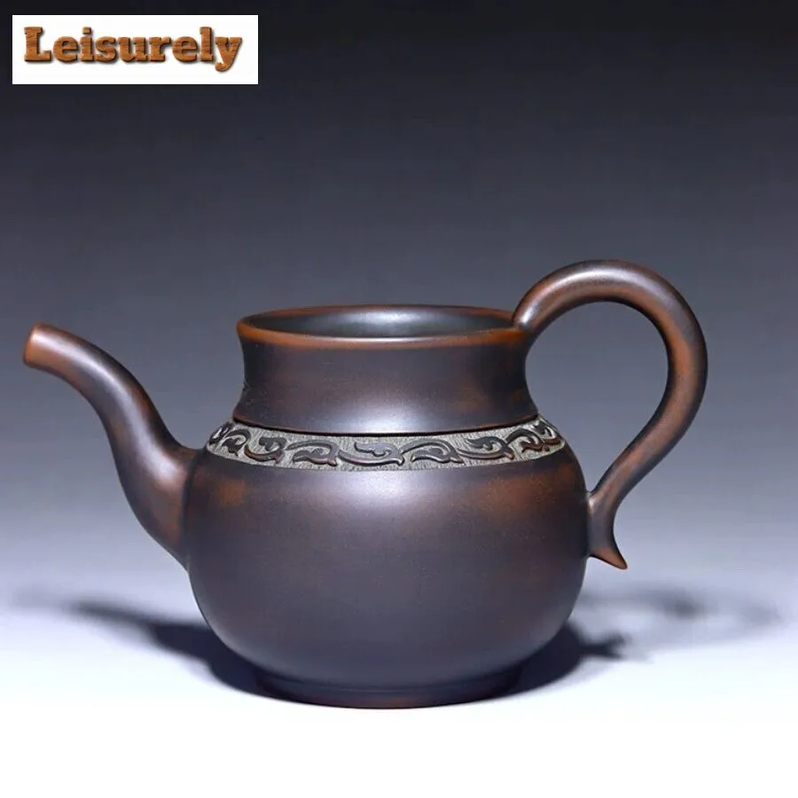 

250ml Qinzhou Nixing Pottery Tea Pitcher Handmade Raw Ore Purple Mud Justice Cup (not Purple Clay) Teapot for Infusion Teaware