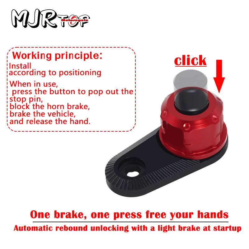 2024 Motorcycle Accessories For XMAX 400 XMAX300 xmax250 125 NMAX155 NMAX125 Parking Brake Lever Switch Button Lock xmax nmax