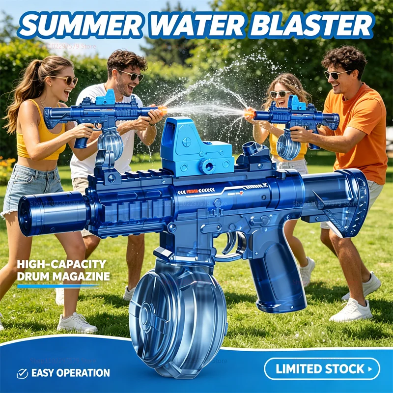 

Hot Automatically Water High Pressure Electric Water Gun Toys For Kids Summer Outdoor Pool Fight Games Children Water Toys Gift