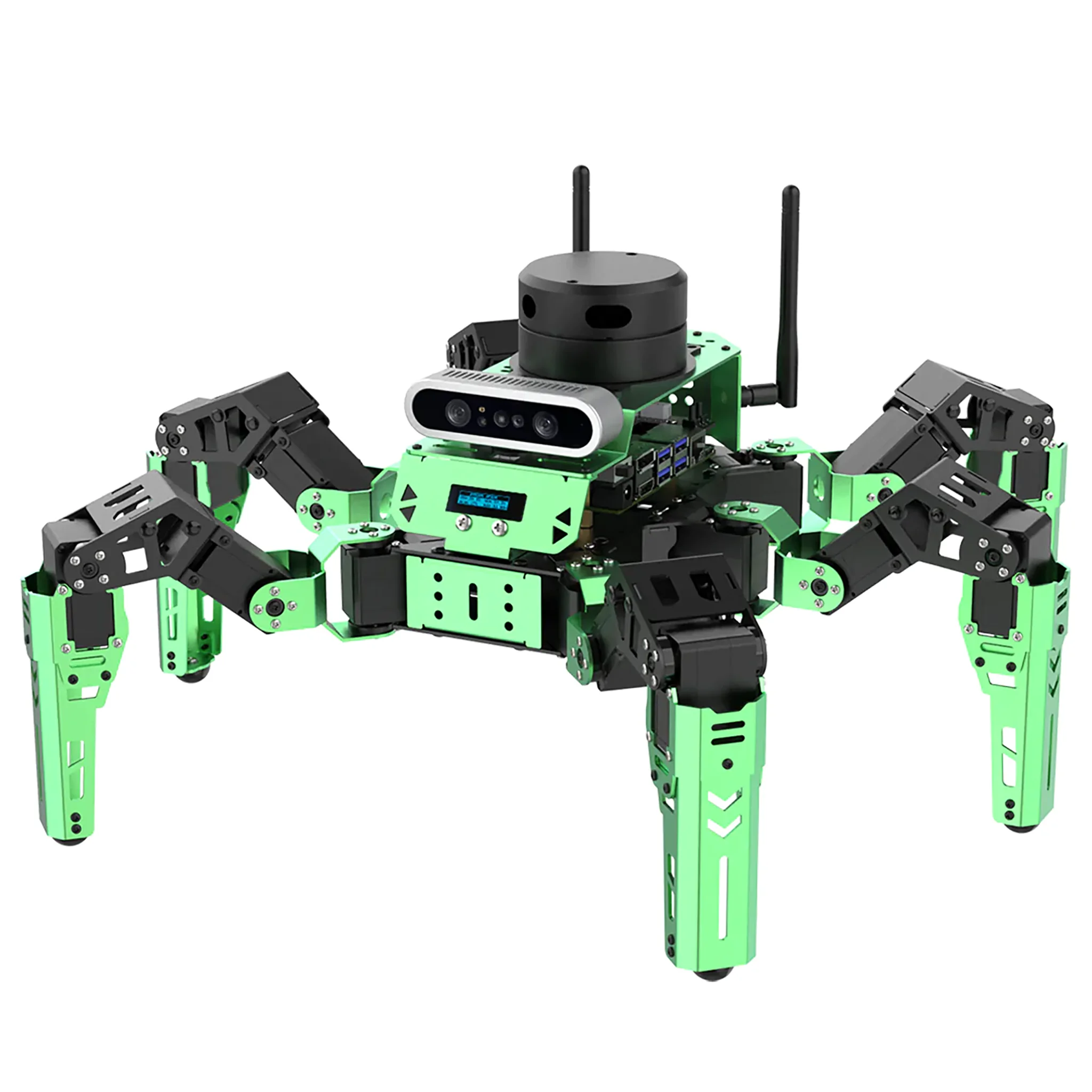 

Hiwonder Ros AI Interactive Robot JetHexa with AI Vision Lidar Navigation Support MedidPipe Machine Learning Advanced Robot Kit