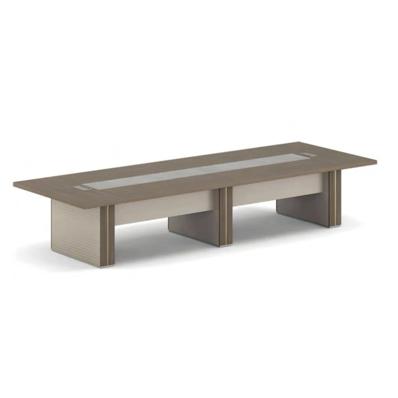 

Conference table, long table, simple modern rectangular office panel type, large negotiation chair combination office