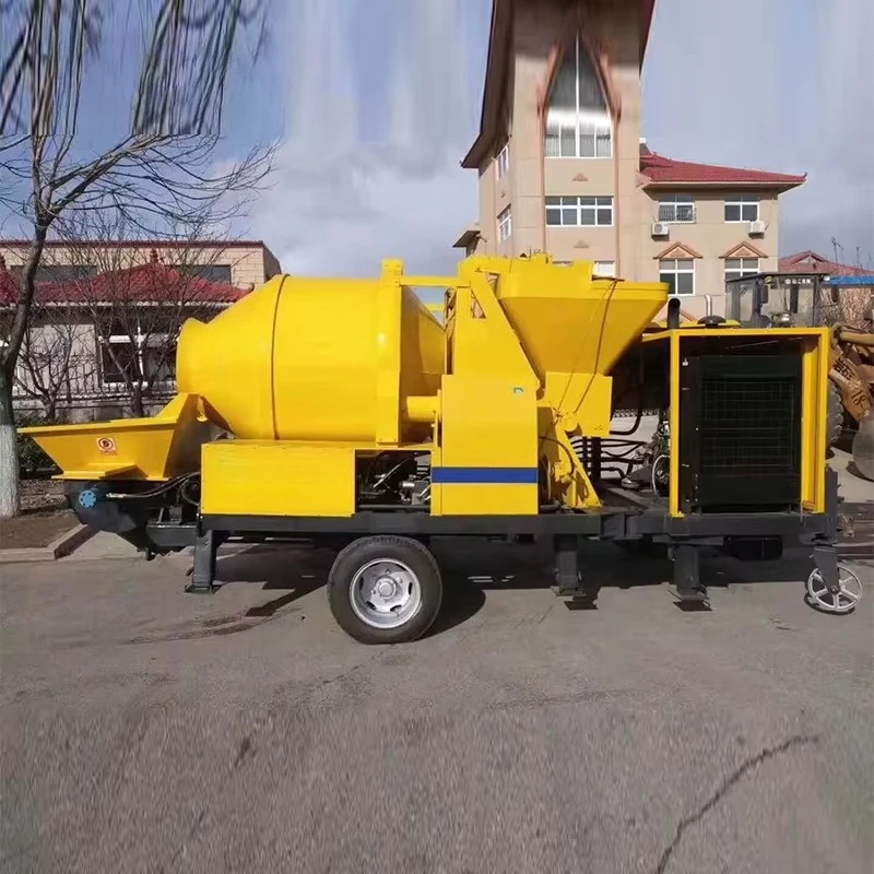 Concrete Mixer Pump For Construction 30M³/H Remote Control Mixing Concrete Pump