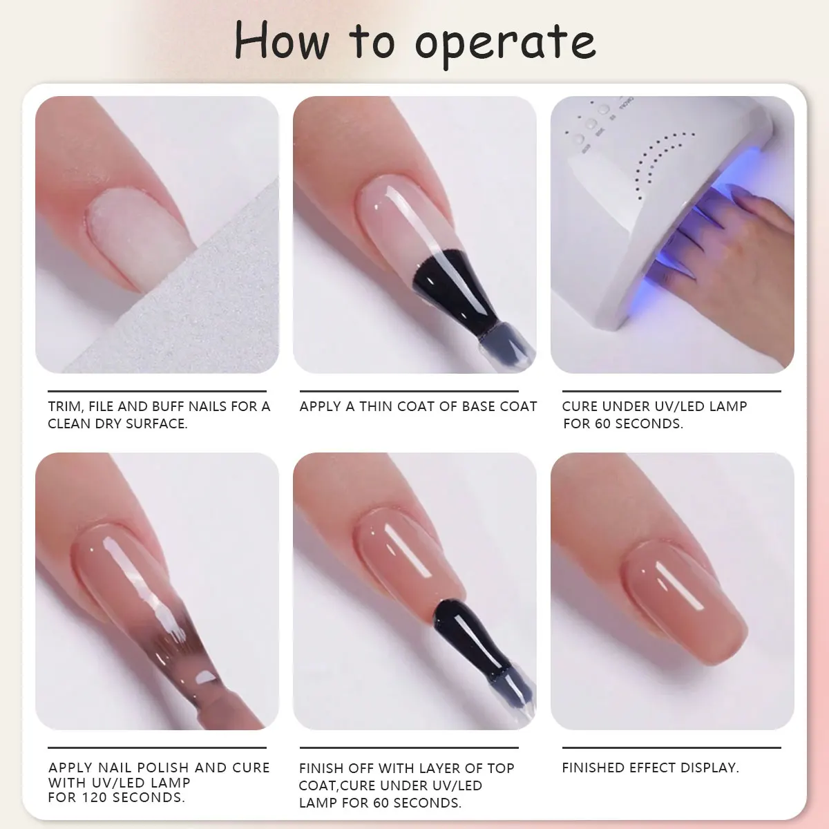 VOKY 6-PACK SET - Red Series nagelgelset - Compact en schattig flesontwerp, perfect voor doe-het-zelf op nagelsalons.