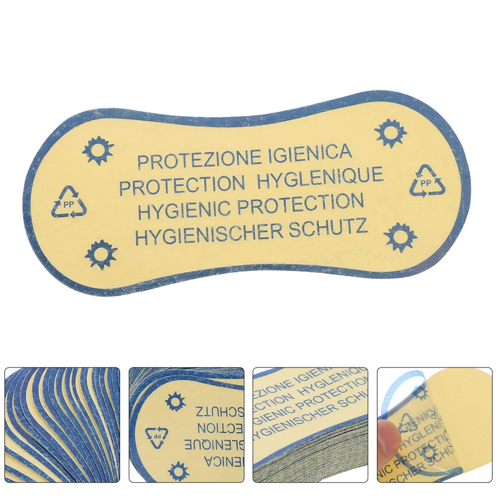 100 Pcs Hygienic Swimsuit Stickers Adhesive Private Part Protective Decal For Swimwear Pvc Self-adhesive Lingerie