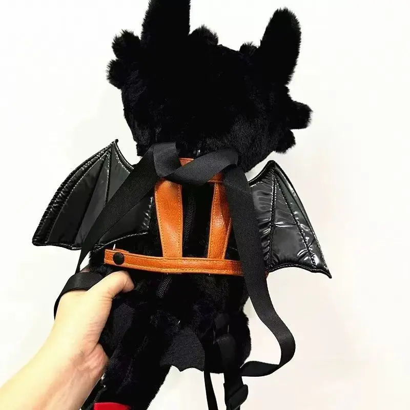 Toothless Backpack Shoulder Bag Night Fury Backpack Toothless Plush Hat Headgear Gifts For Kids