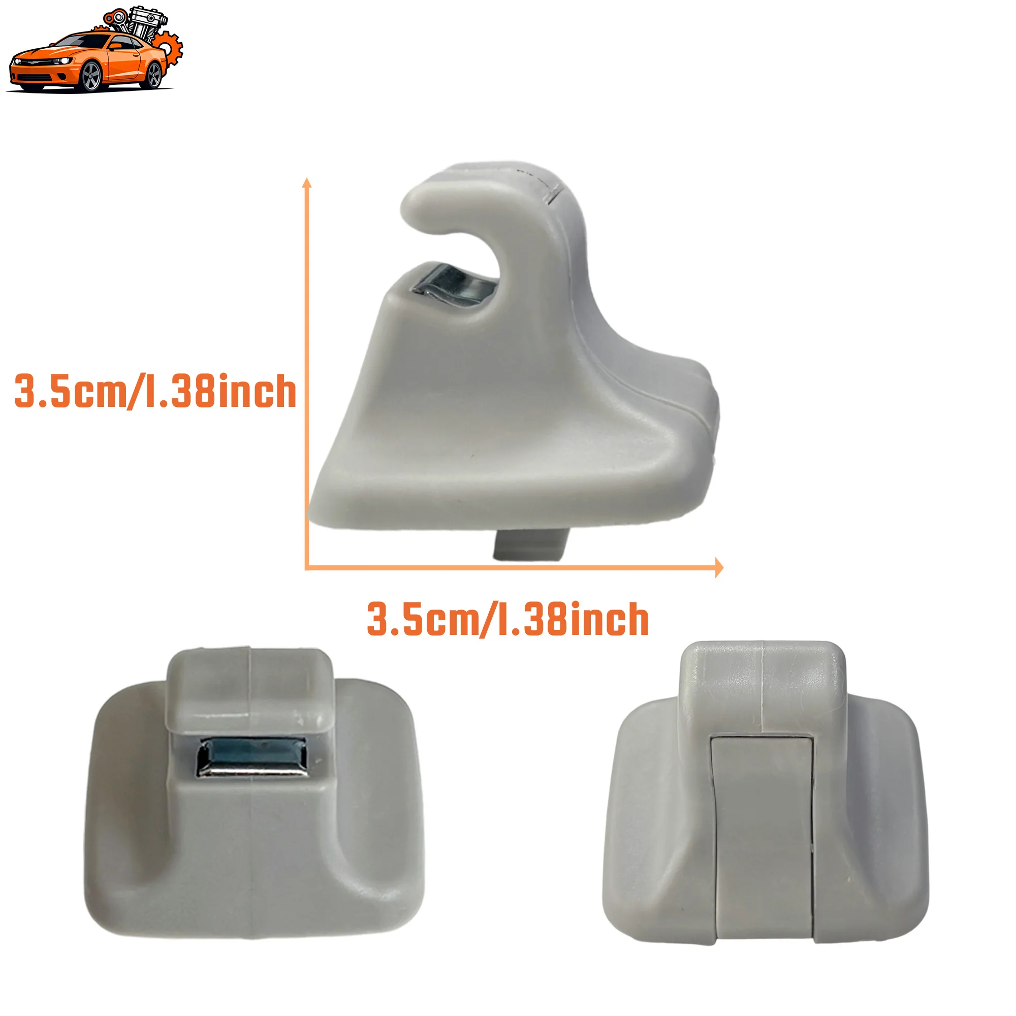 2Pcs Holder Bracket For VW Jetta MK5 MK6 Passat B6 B7 CC 2003-2018 Interior Sun Visor Gray Clips Hook Hanger 1kd857551 1K0857552