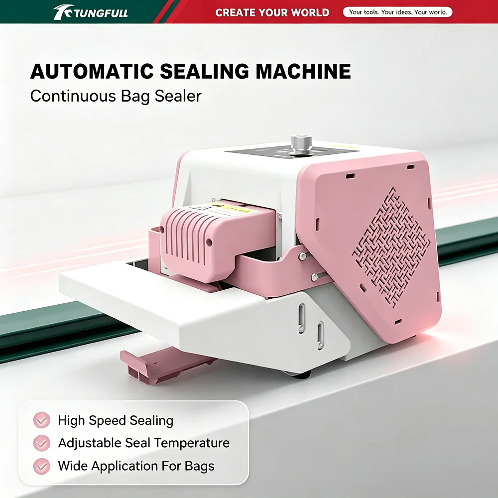 Electric Multi-Function Automatic Sealing Machine for Moon Cake Snacks Gum Snow Crisps Tea Bags - Hot Pressure Film Bag Sealer