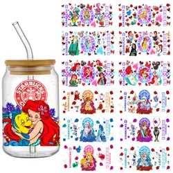 Princess High Quality UV DTF Printer Cup Wrap Transfers 16oz Princess UV DTF Libbey Wraps Ready To Ship