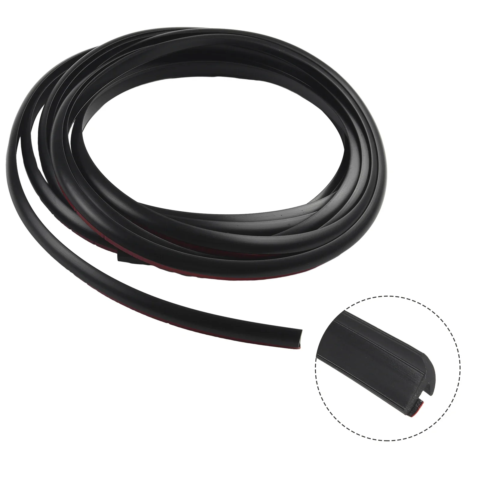 

4M Car Door Sealing Strip Inclined T-Shaped Weatherproof Edge Trim Rubber Uni Versal 8*10MM Car Interior Accessories