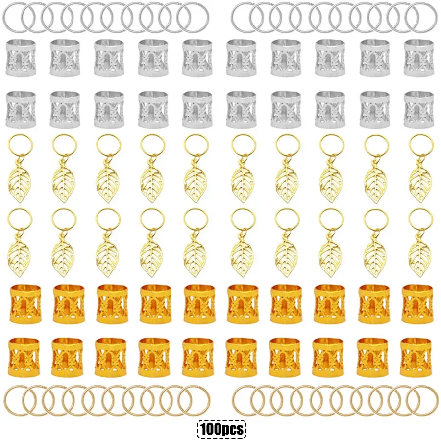 

100PCS Braided Hair Jewelry Ornaments Fake accessories for women