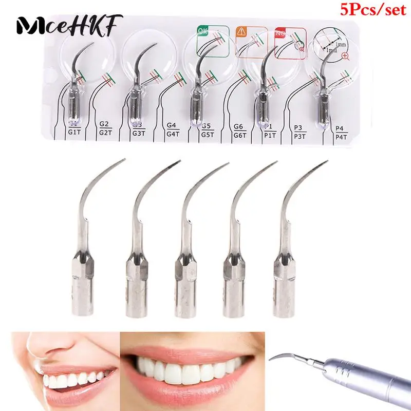 5Pcs Disposable Teeth Cleaning Dentistry Machine Replacement Tip Dental Material