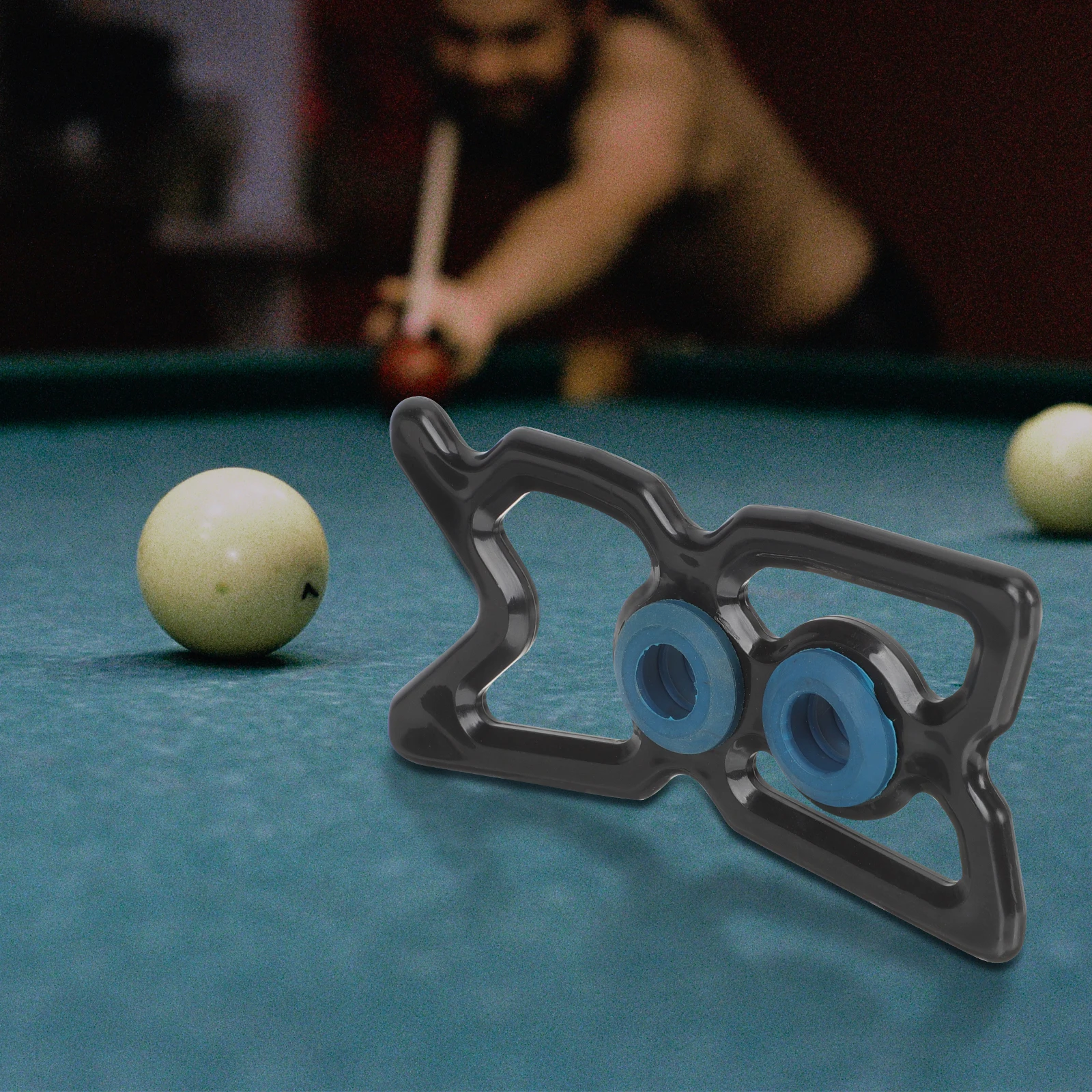 

Pool Stick Rack Cue Holder Durable Plastic Billiard Accessories Nine Ball Bridge Head Fits Most Cues Portable Protects