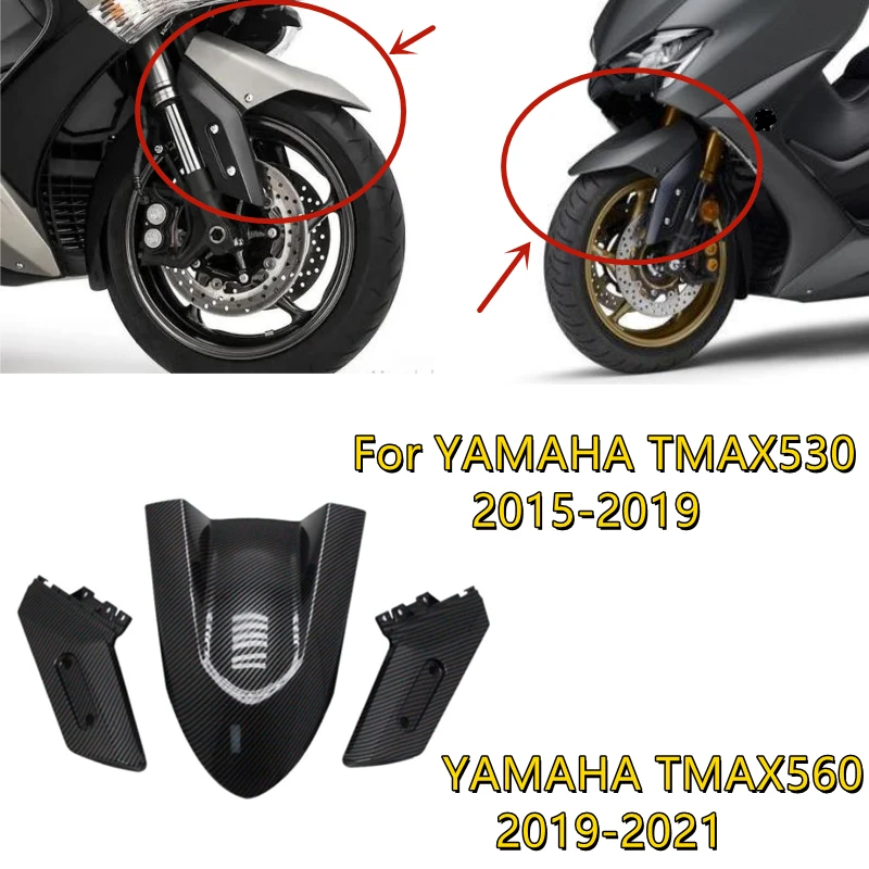 

Motorcycle ABS Carbon Fiber Color Front Fender For Yamaha TMAX530 TMAX 530 2015-2018 TMAX 560 2019-2021 Motorcycle Parts