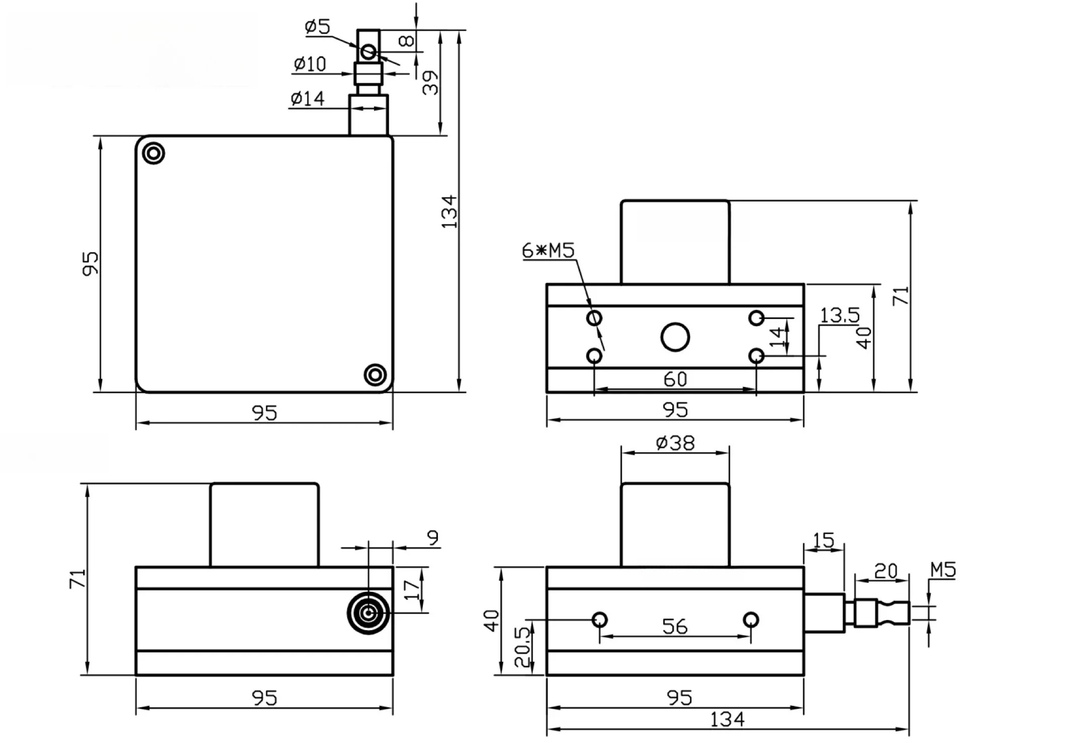 IP68 Waterproof Absolute Linear Encoder - Draw Wire Rope Displacement Sensor | Pull Wire Position Transducer for Industrial Use