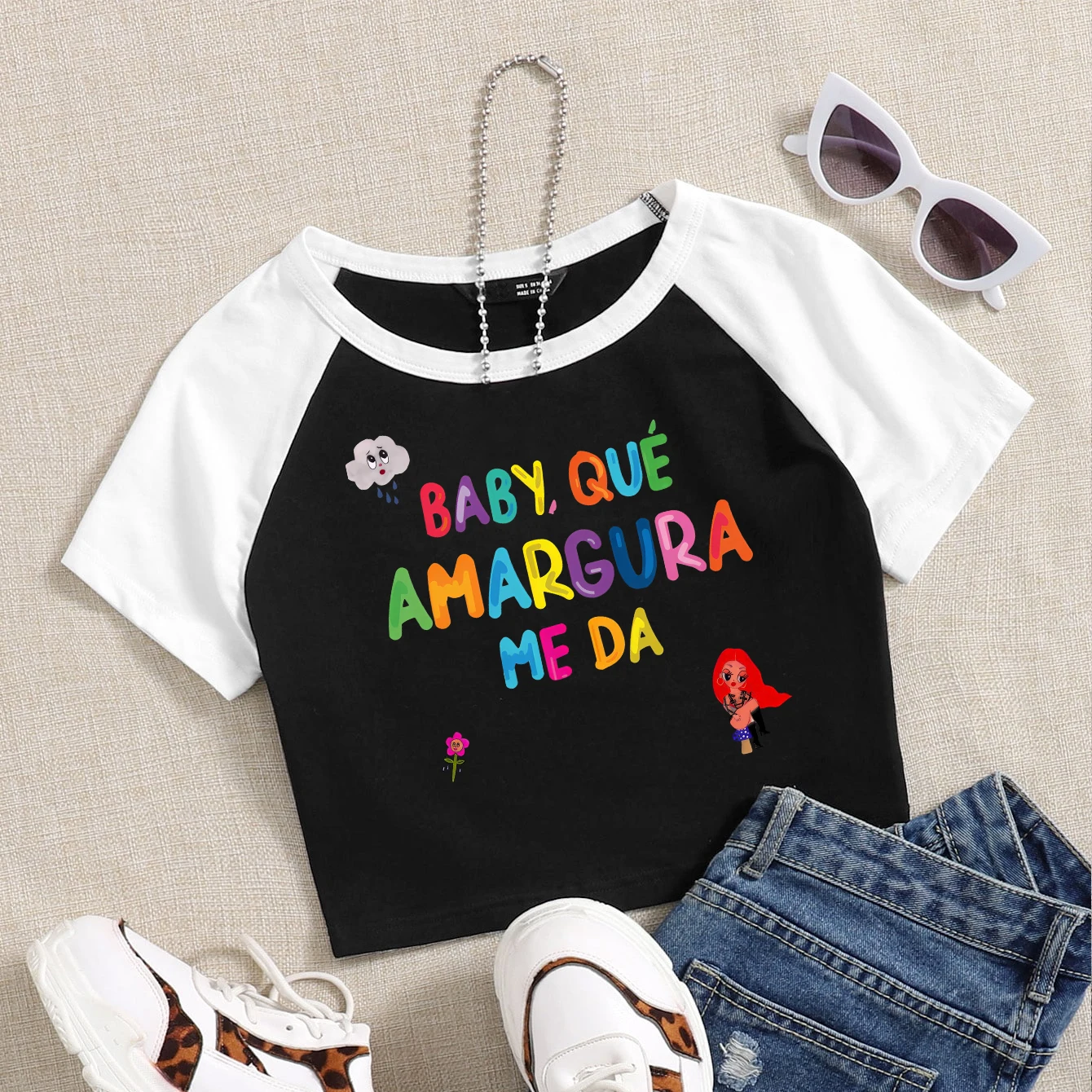 

Karol G T-Shirt Amargura Manana Sera Bonito Merch Shirt Girls Fashion Crop Streetswear T-Shirt Fans Gift Tops