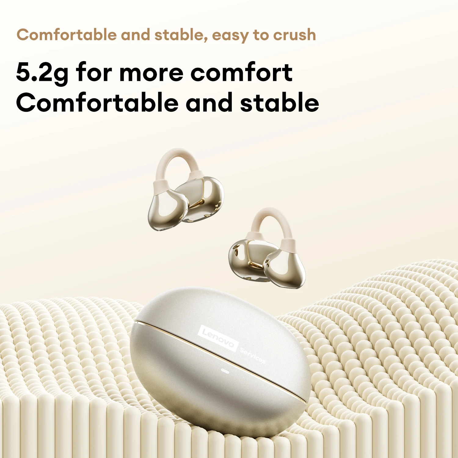 イヤホン Lenovo Ear-Clip Headphones Bluetooth 6.0 Lenovo Ear Clip Wireless Earphones RS106 Bluetooth 6.0 Open-Ear