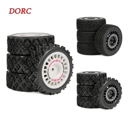 4Pcs RC Racing Car Glued Rubber Tires On Road Tyre Wheel for Tamiya TT02 TT-01 XV01 TA06 DF-03 PTG-2 WR8 Upgrades Parts