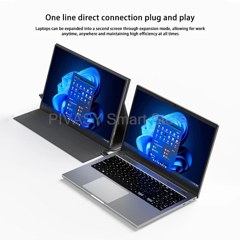 17.3 Inch 4K Touch Portable Monitor PS5 Expansion Screen IPS HD PC Secondary Display 100%DCI-P3 Color Gamut 500nit Brightness