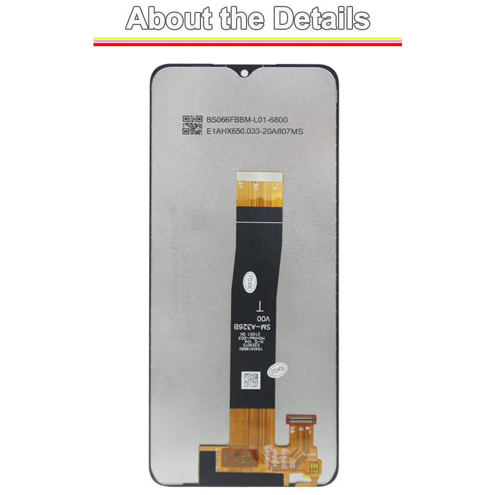 Wyświetlacz LCD do telefonu Samsung Galaxy A32 5G, ekran dotykowy, zamiennik do Samsung A32 5G SM-A326B A326F A326U LCD z ramką — zdjęcie produktu 3