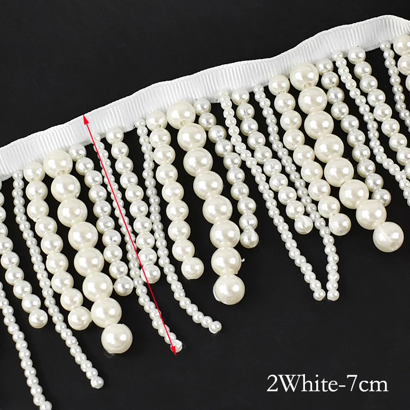 Beaded Tassel Fringe Trim for Curtains & Clothes