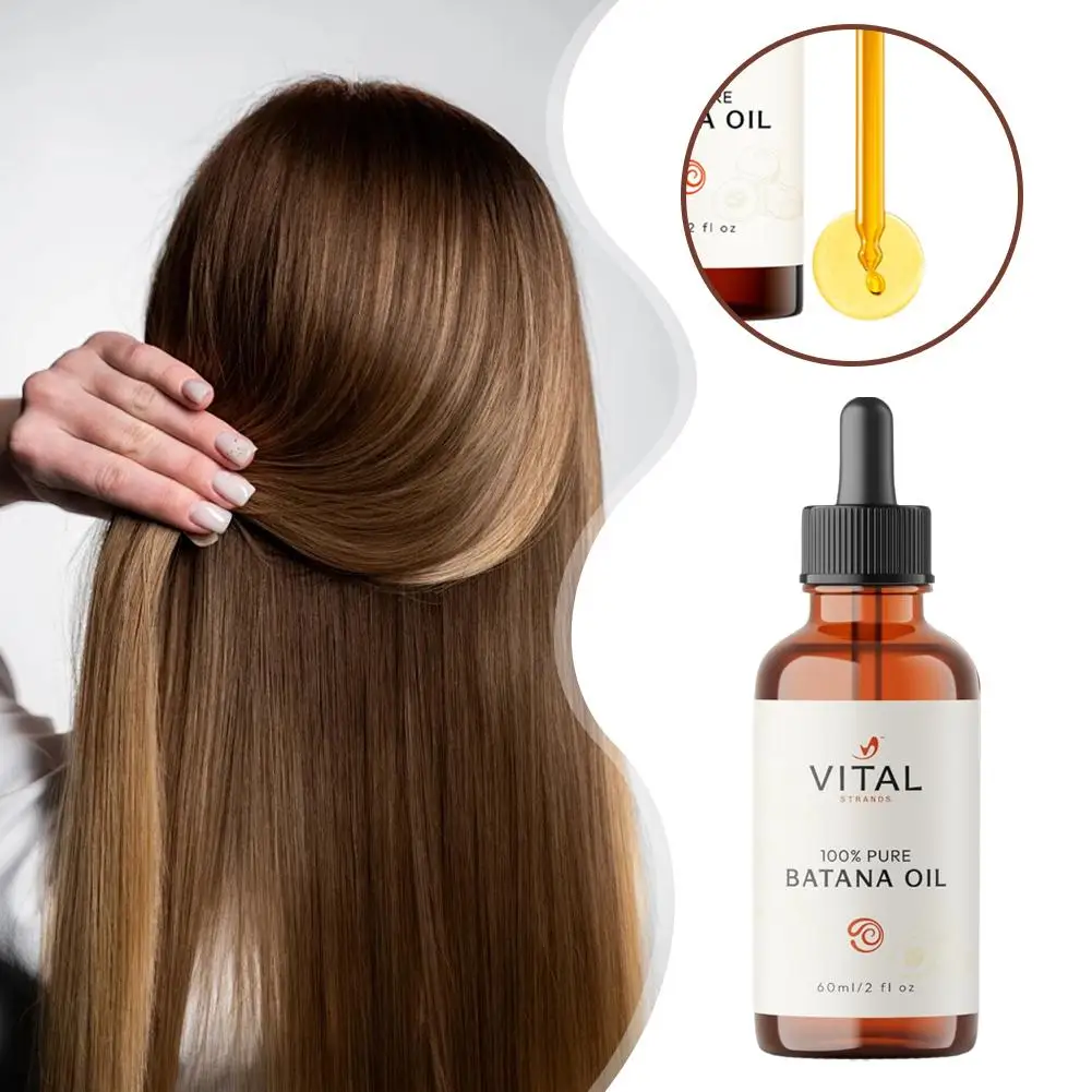 

60/120ml Organic Crude Oil Repair Damaged Strengthen Roots Hair Growth Oil For Natural Treatment Nourish For Men Women