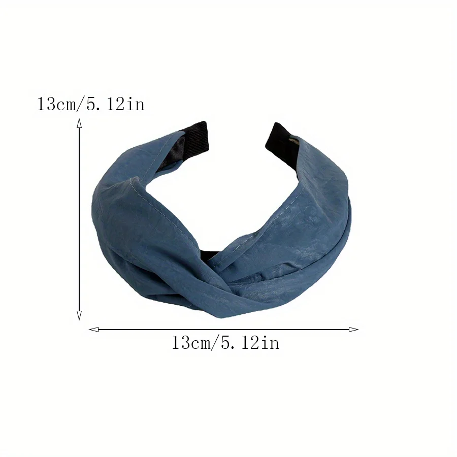 Solid Color Cross Hairband Retro Wide Headband for Women Girls High Quality Wash Face Hair Hoop Makeup Headwear Hair Accessories