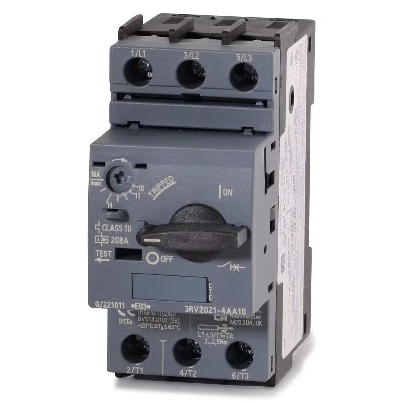 New RV2021-4AA10 Motor Protection Circuit Breaker Level 10 3P 11-16a 480VAC 50/60Hz