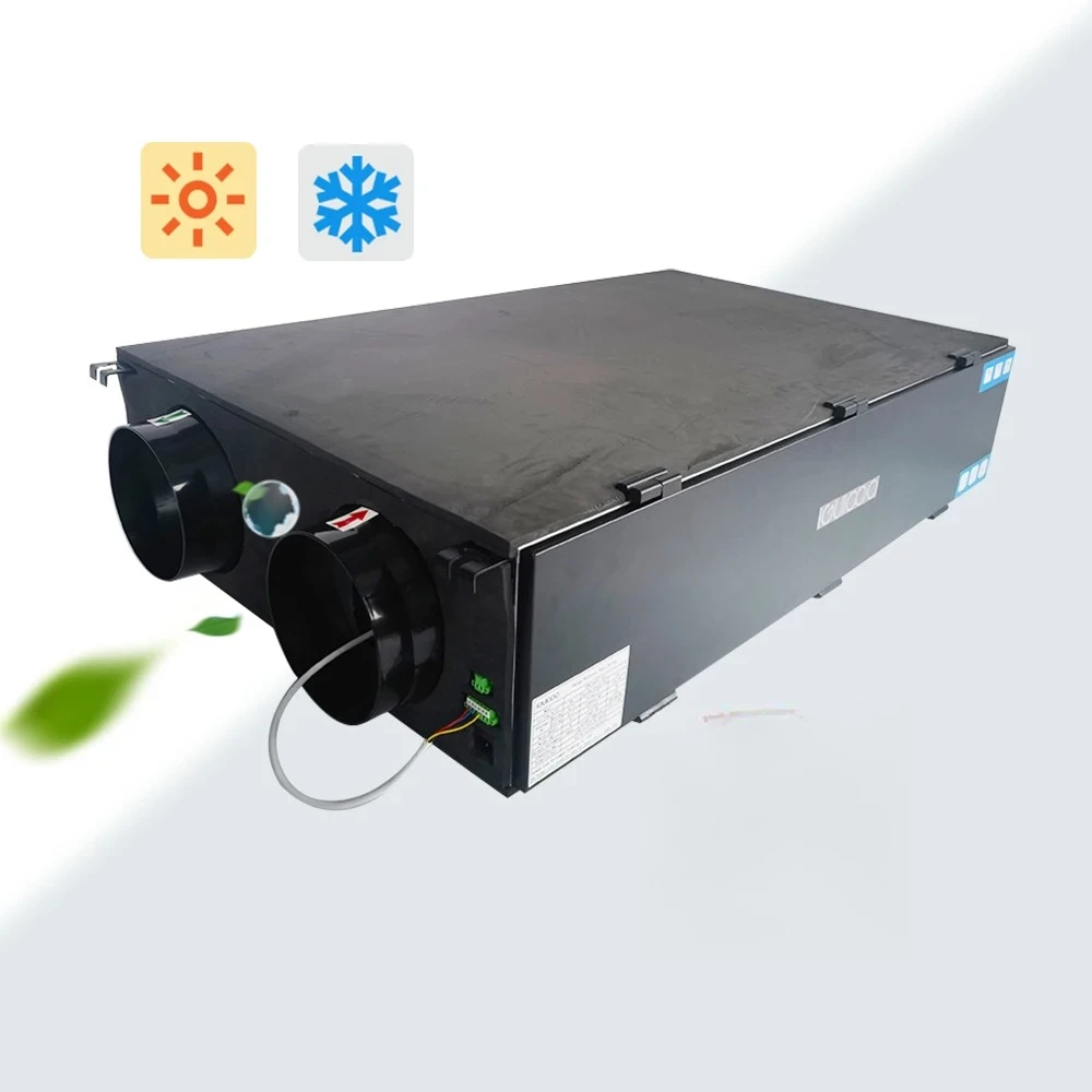 HEPA Filter & Water Coil ERV HRV Heat Recovery Unit, Ideal Home Ventilation Solution