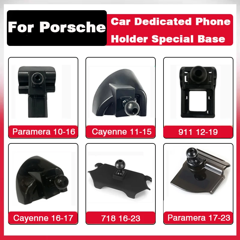 

Car Dedicated Phone Holder Bracket Mount Special Base For Porsche Cayenne Macan Paramera 718 911 Air Vent Bracket Clip