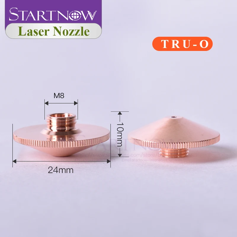 Startnow EAA Series Laser Nozzle O.D.25mm H15.5mm M12mm Single Layers With Steps Inside for Fiber Laser Cutting Machine Head