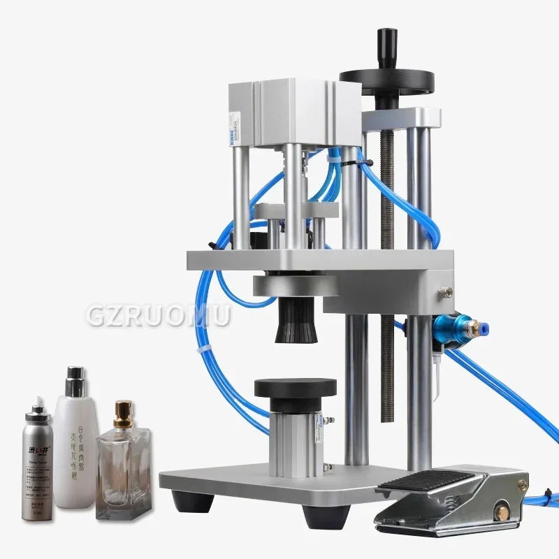 Pneumatic Perfume Crimper Capping Machine Sprayer Sealer Scent Frangrance Packaging Equipment WT-80ZP Bottle Capping Machine