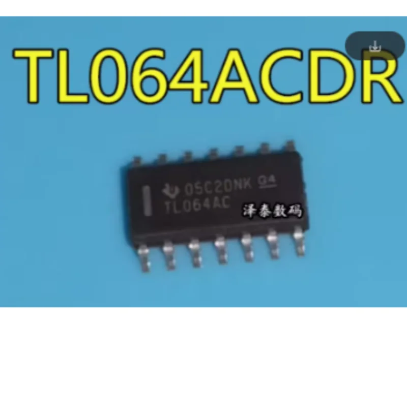 10PCS TL064ACDR SOIC-14 Quad JFET-Input Op-Amp 1MHz 3.5V/μs  Original New