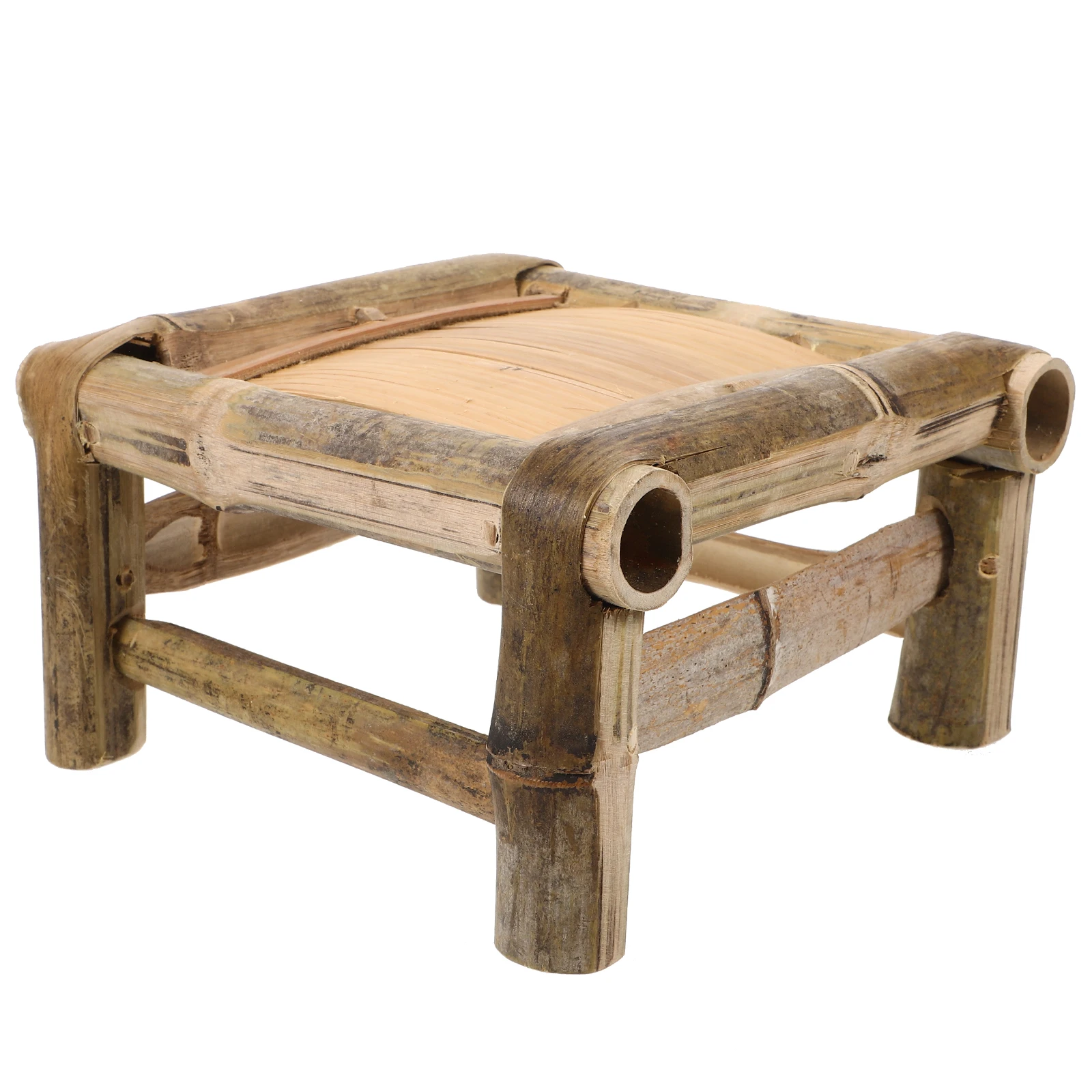 Cute Step For Kids Toddler Kitchen Small Bamboo Foot Stable Shoes Changing For Bathroom Home Use Low Mini Step Stool Reusable