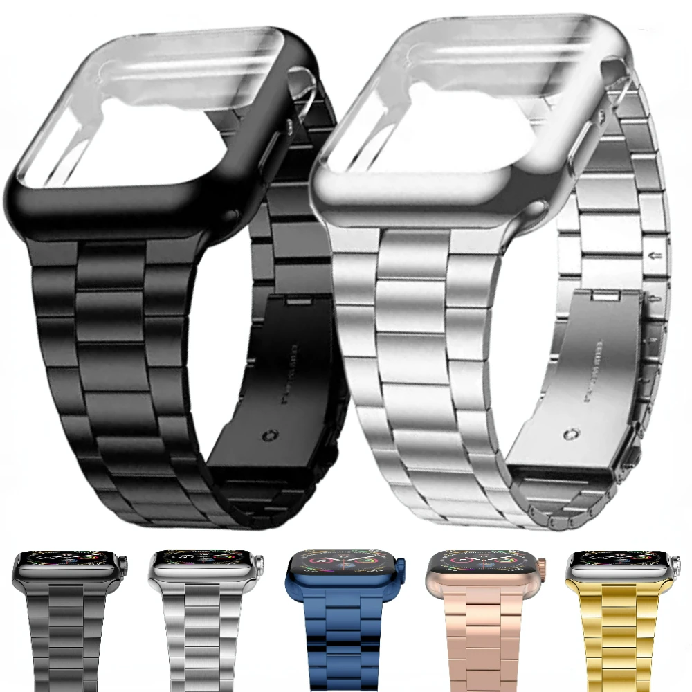 

Ремешок металлический и аксессуары для iWatch Series 9 8 7 6 5 3 SE