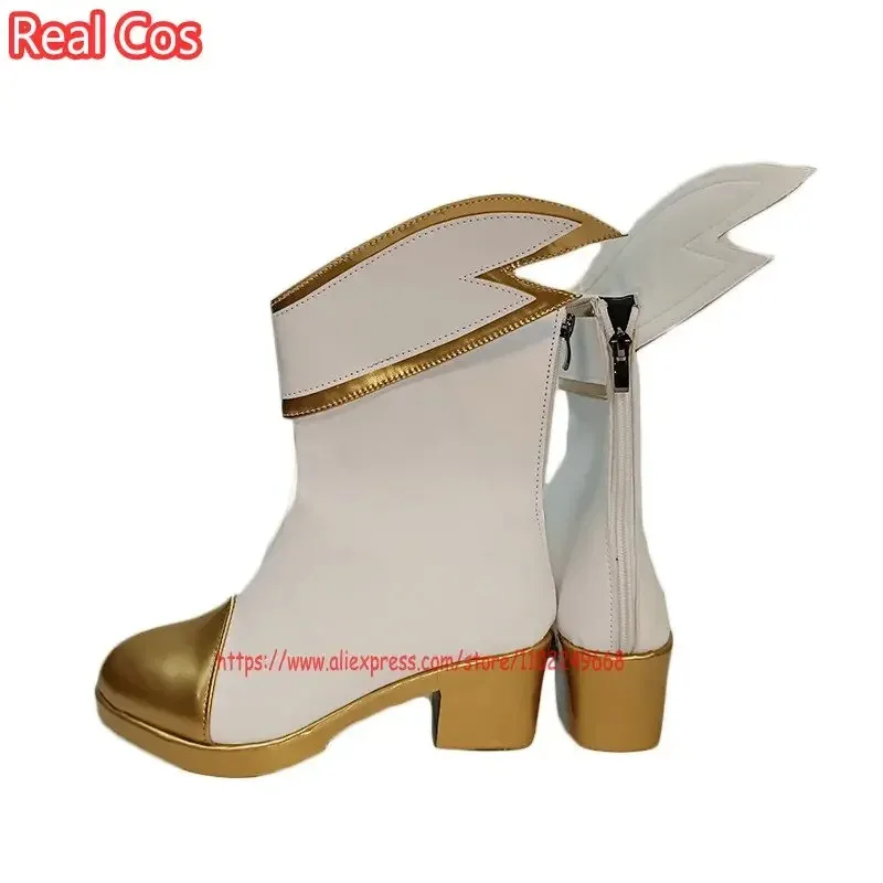 RealCos Game LOL Star Guardian Seraphine Cosplay Boots Shoes Prop High Heel Halloween Accessories Made to Order