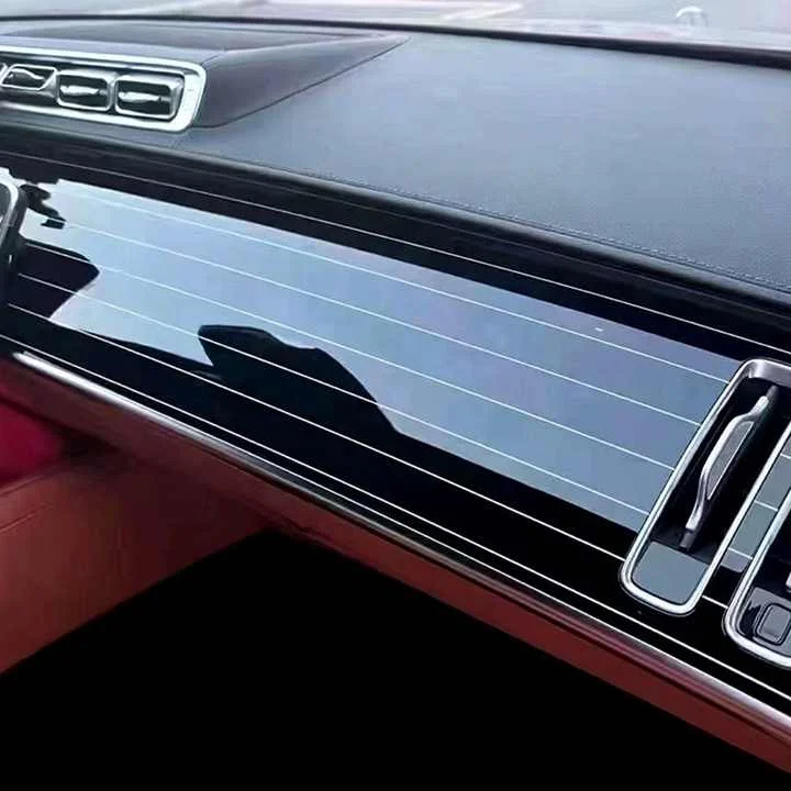 for Mercedes-Benz S-Class W223 Car Interior Black and White Piano Paint Panel Decoration Centre Dashboard