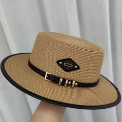 Summer Hats for Women Wide Brim Casual Beach Sun Hat Women Summer Straw Hat Sunscreen Block UV Protection Panama Bow Cap