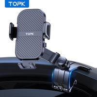 TOPK D46J Dashboard Phone Holder, Easy Installation, Universal Clip Mount, Compatible with All Smartphones